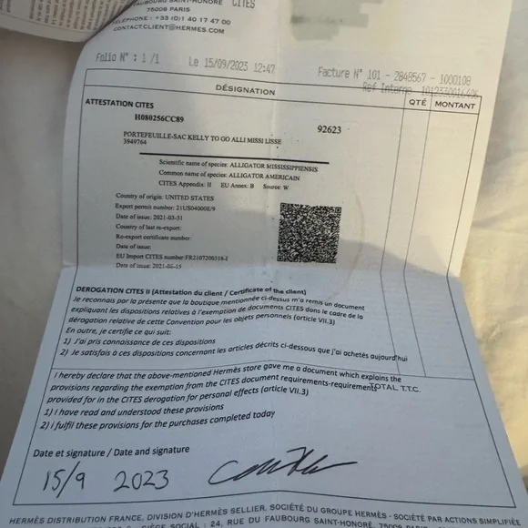 Hermes Black alligator Clutch - Picture 9 of 9